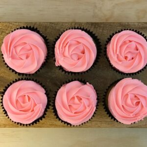 vanilla cupcakes pink