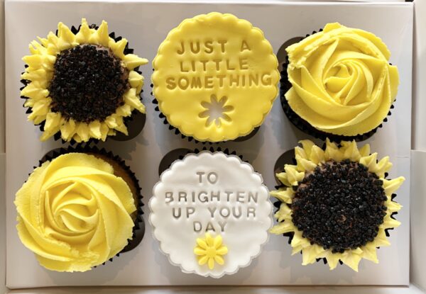 yellow cupcakes sunshine