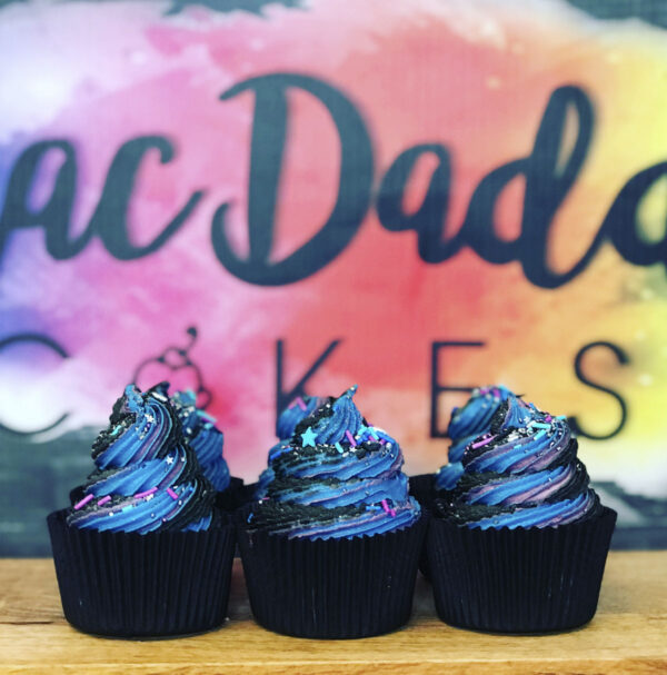 galaxy cupcakes