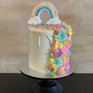 rainbow pastel cake